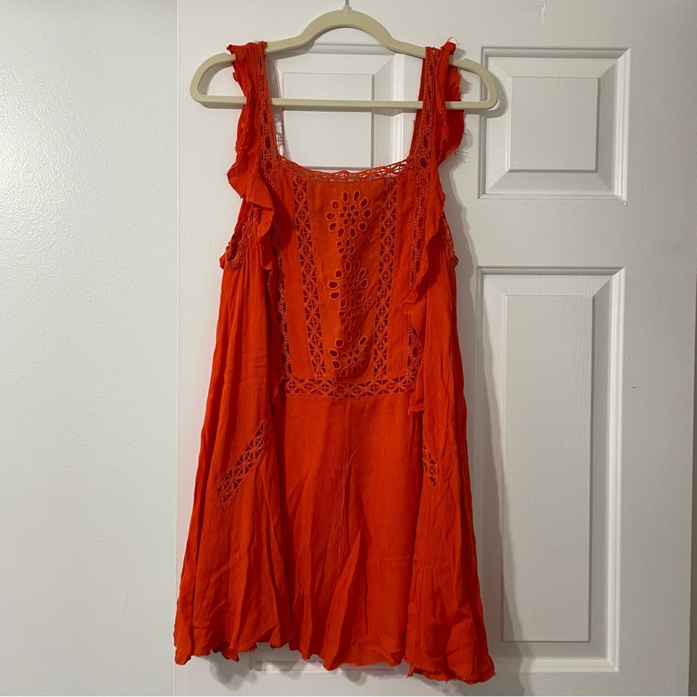 Free People Ruffle Mini Dress - Picture 2 of 5